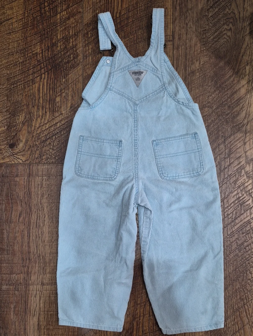 Post 1997 Vintage Osh Kosh Girls Cotton Corduroy Overalls Size 3T